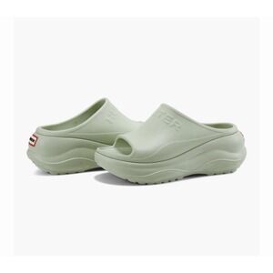 New Women's Hunter Women's Haddie Slip-on Open Toe Casual Sandals Size 6 Green